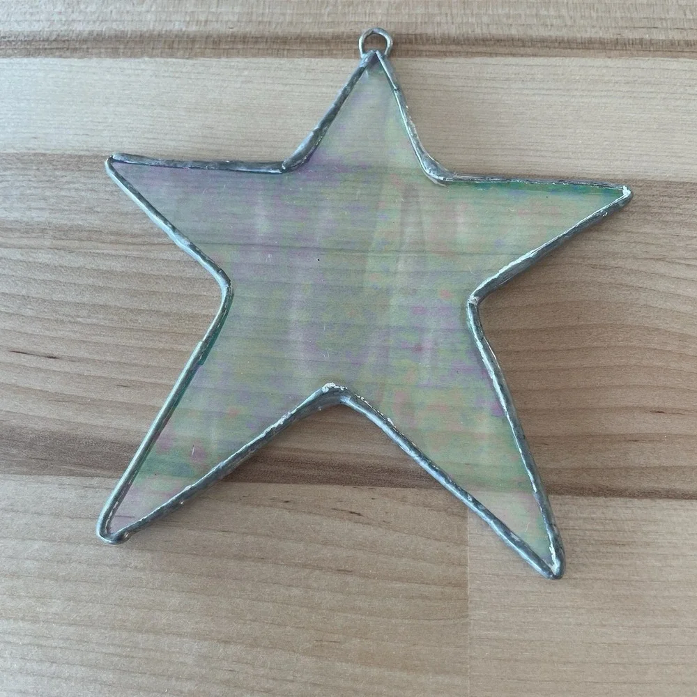 Iridescent Glass Sun Catcher Star 4